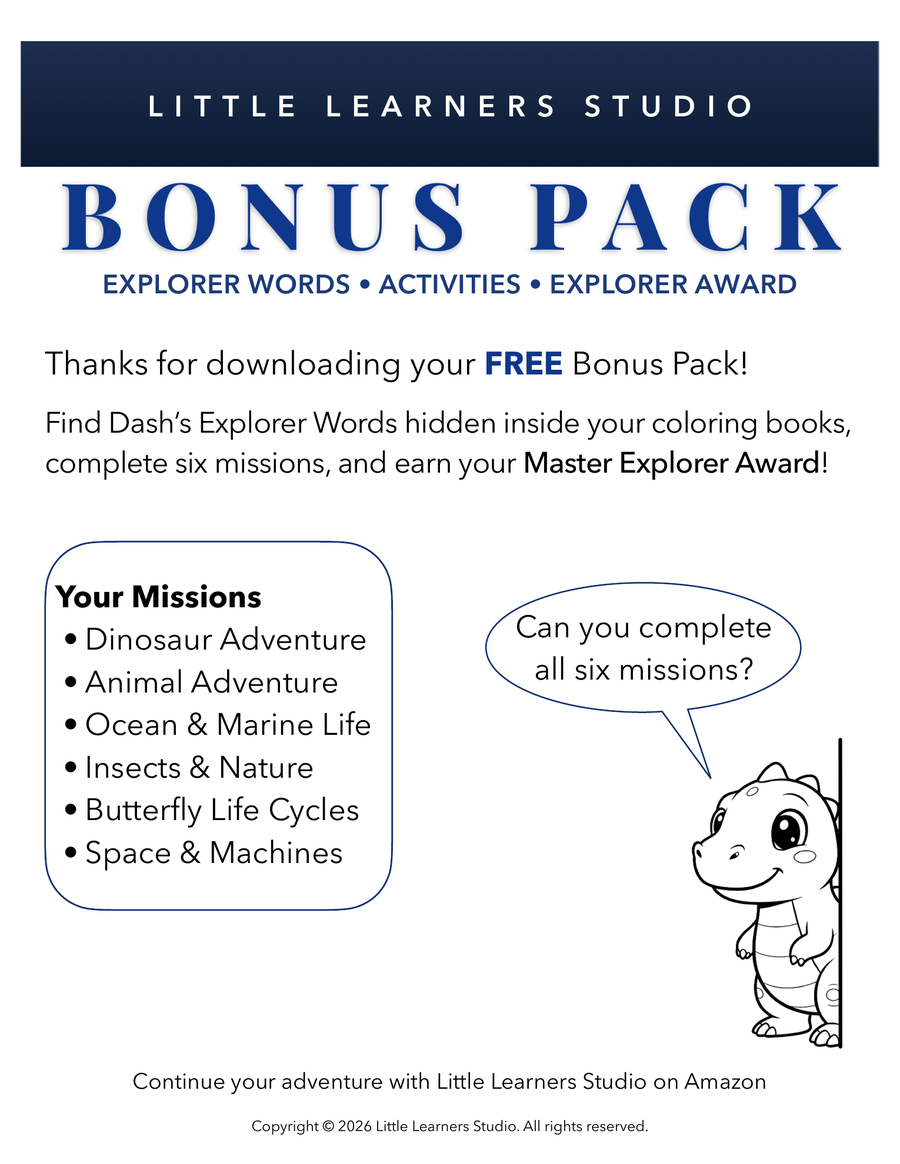 Little Learners Studio Bonus Pack cover